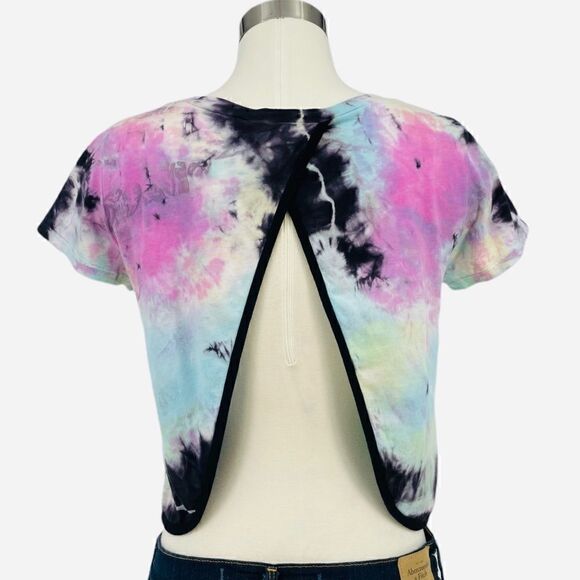Anthro YAYA Nom de Plume Tie Dye Tulip Crop Tee - Picture 7 of 10